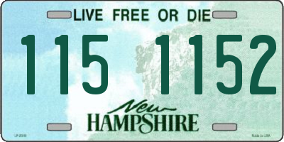 NH license plate 1151152