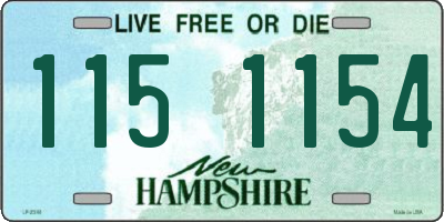 NH license plate 1151154