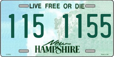 NH license plate 1151155