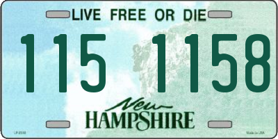 NH license plate 1151158
