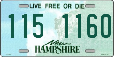NH license plate 1151160