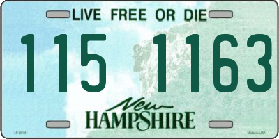 NH license plate 1151163