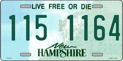 NH license plate 1151164
