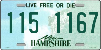 NH license plate 1151167
