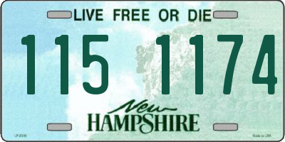 NH license plate 1151174