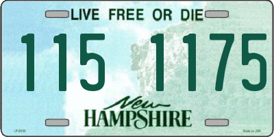NH license plate 1151175