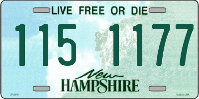 NH license plate 1151177