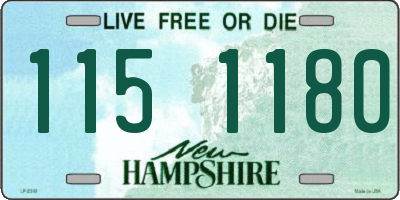 NH license plate 1151180