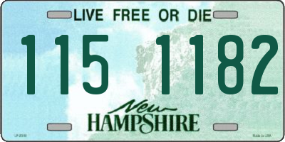 NH license plate 1151182