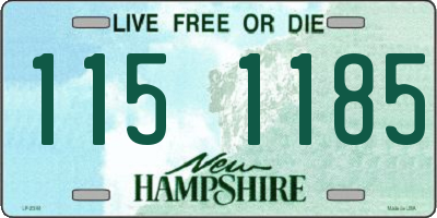 NH license plate 1151185