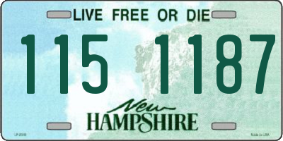 NH license plate 1151187
