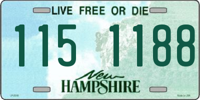 NH license plate 1151188
