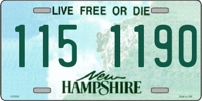 NH license plate 1151190