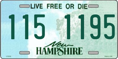 NH license plate 1151195