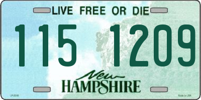 NH license plate 1151209