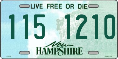 NH license plate 1151210