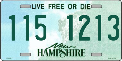 NH license plate 1151213