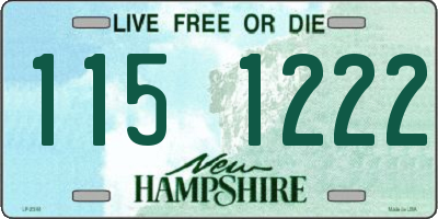 NH license plate 1151222