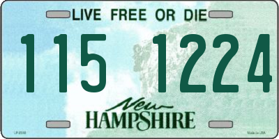 NH license plate 1151224