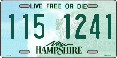 NH license plate 1151241