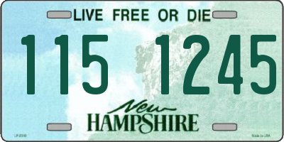 NH license plate 1151245