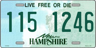 NH license plate 1151246