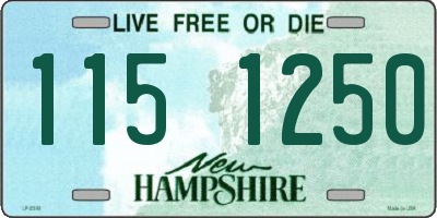 NH license plate 1151250