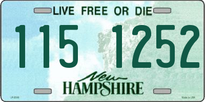 NH license plate 1151252