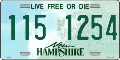 NH license plate 1151254