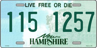 NH license plate 1151257