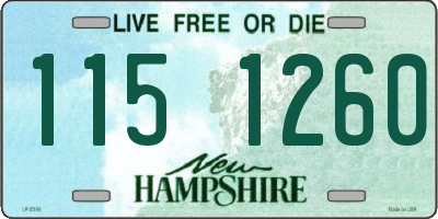 NH license plate 1151260