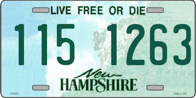 NH license plate 1151263