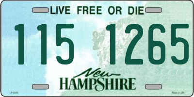 NH license plate 1151265