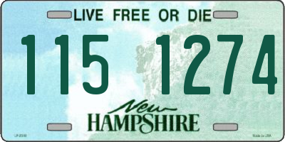 NH license plate 1151274
