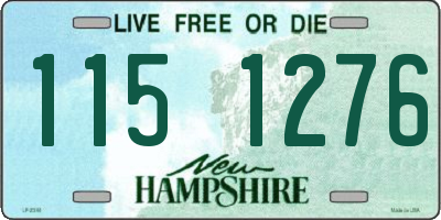 NH license plate 1151276