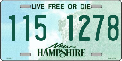 NH license plate 1151278