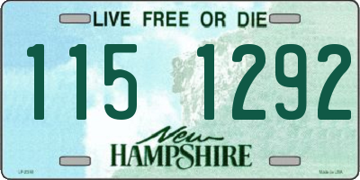 NH license plate 1151292
