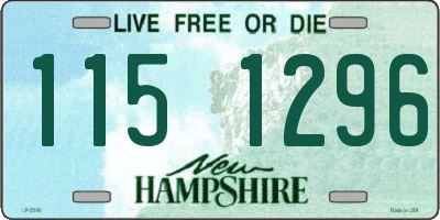 NH license plate 1151296