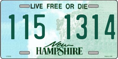 NH license plate 1151314
