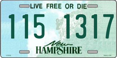 NH license plate 1151317