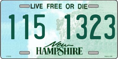 NH license plate 1151323