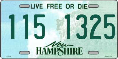 NH license plate 1151325