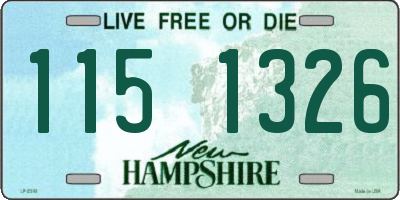 NH license plate 1151326