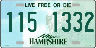 NH license plate 1151332