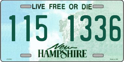 NH license plate 1151336