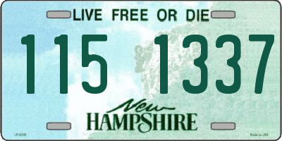 NH license plate 1151337