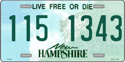 NH license plate 1151343
