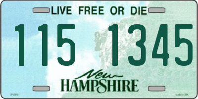NH license plate 1151345