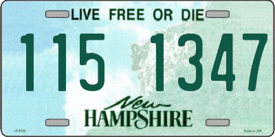 NH license plate 1151347