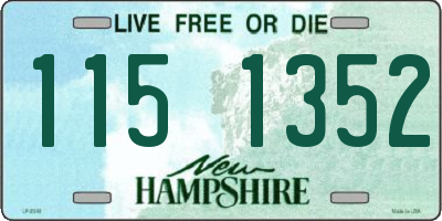 NH license plate 1151352